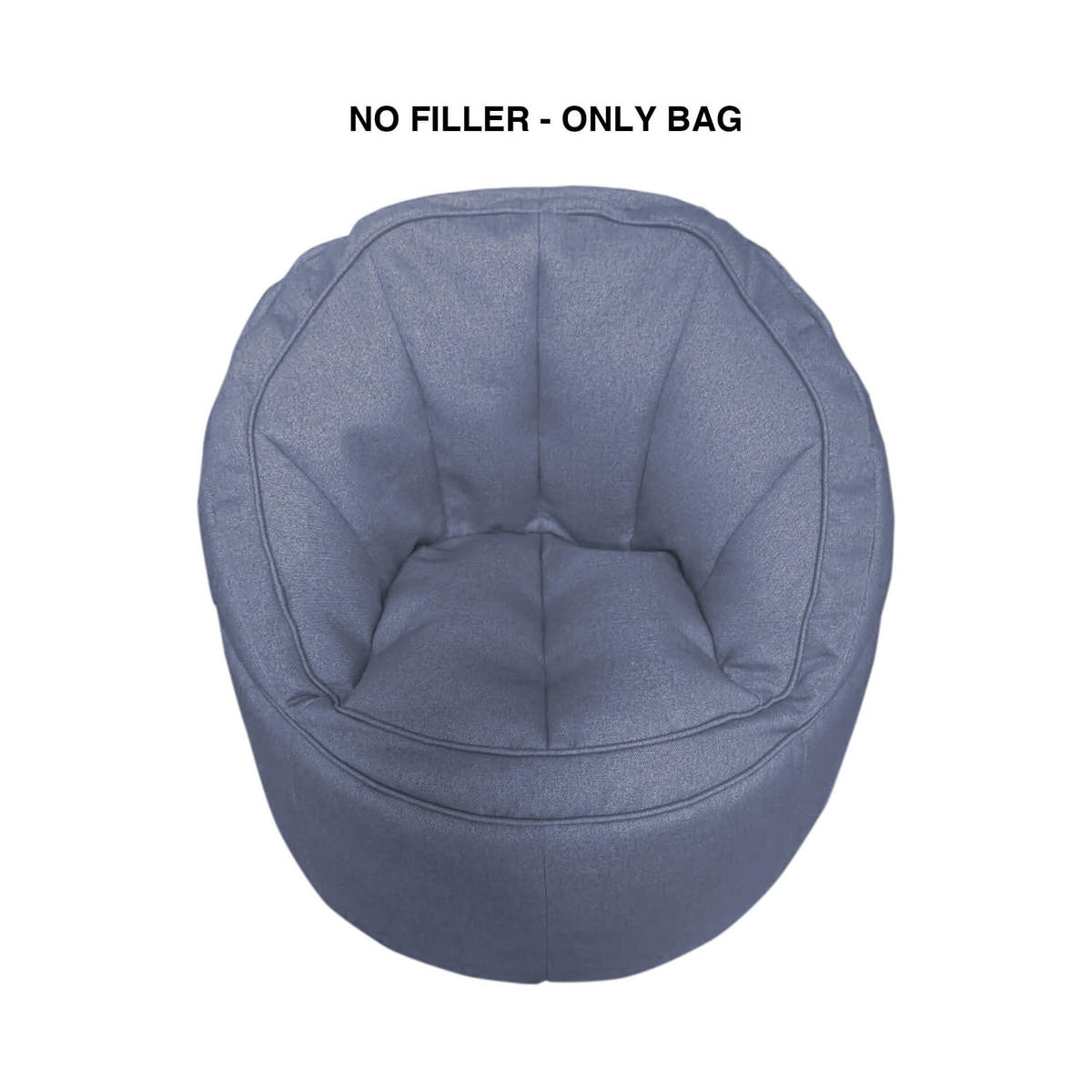 SITZSACKBEZUG Blau 75/75/70 cm - Blau, Textil (75/70/75cm) - Mobili Rebecca