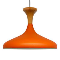 PENDELLEUCHTE Champion Pilz-Holz 35/29 cm - Orange, Holz/Metall (29/35/29cm) - Bamyum