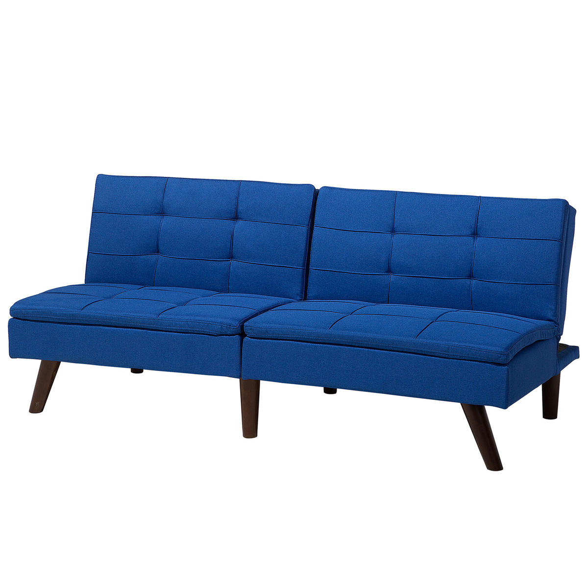 3-SITZER-SCHLAFSOFA Polyester Blau Ronne - Hellblau, Textil (180/76/95cm) - Beliani