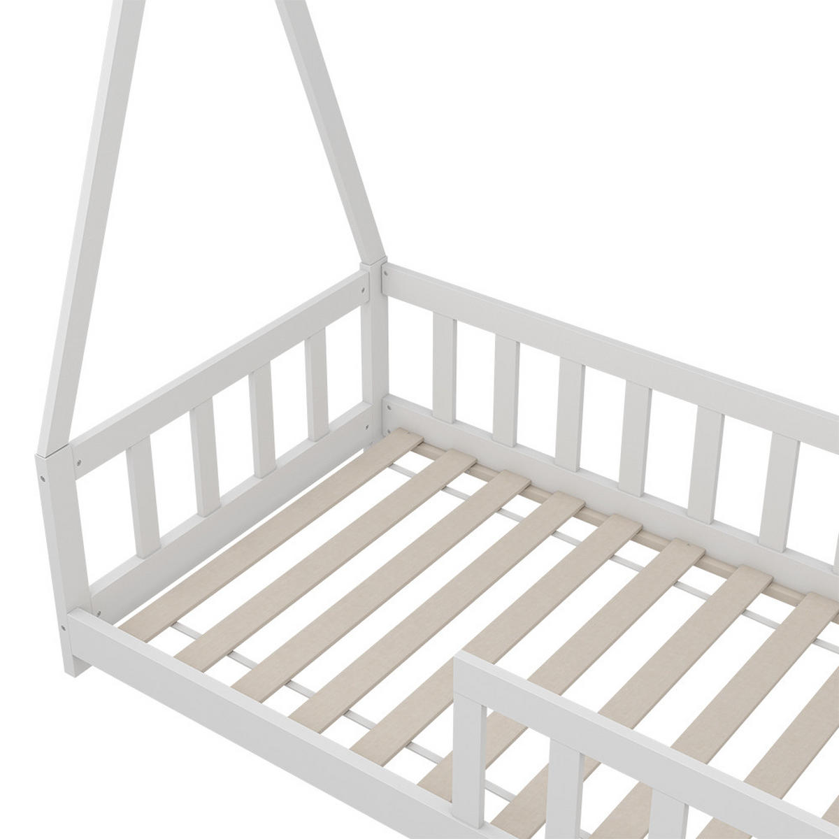 DOMEČKOVÁ POSTEL Susanna Bílá - bílá, kompozitní dřevo (80/160cm) - VitaliSpa