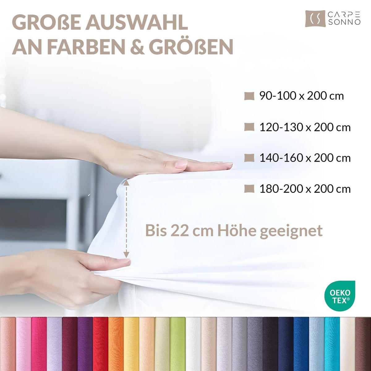 MIKROFASER-SPANNBETTLAKEN 200x200 Petrol - Petrol, Textil (200/200cm) - Carpe Sonno