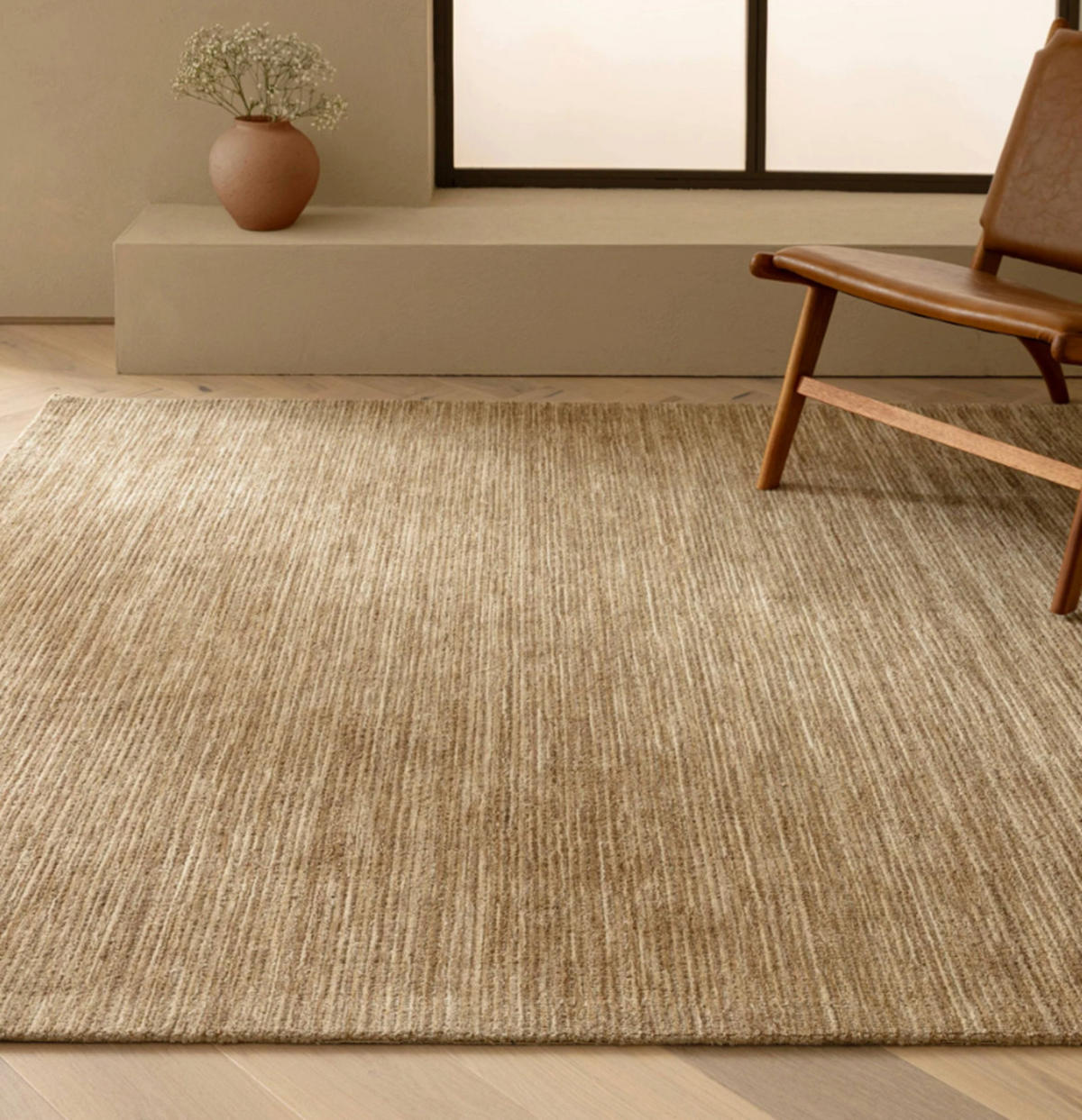 TEPPICH modern Wohn-/Schlafzimmer MURKY Beige 200x290 cm - Beige, Naturmaterialien (200/290cm) - Novatrend