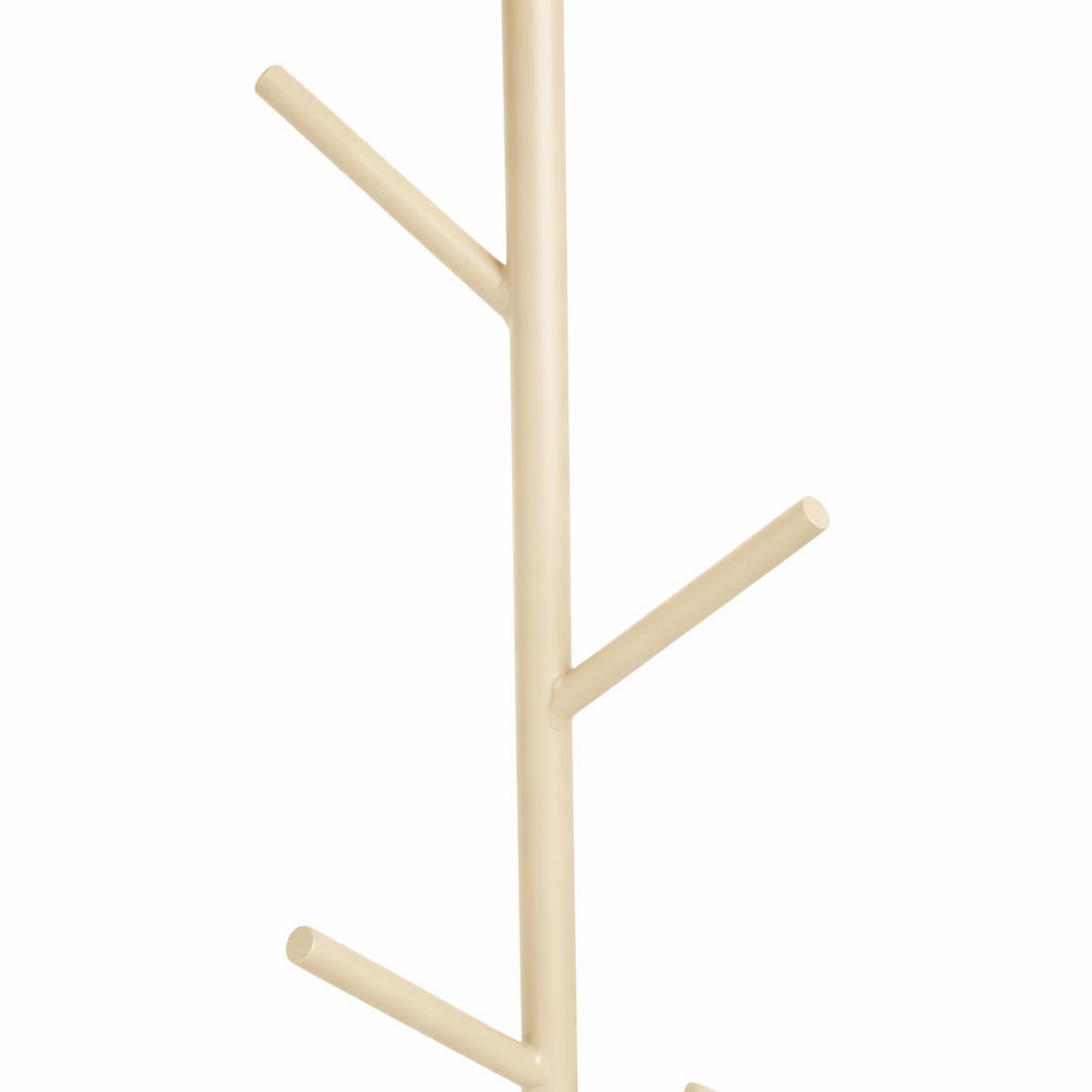 KLEIDERABLAGE Tree Beige - Beige, Metall (27/170/27cm) - LOFT42
