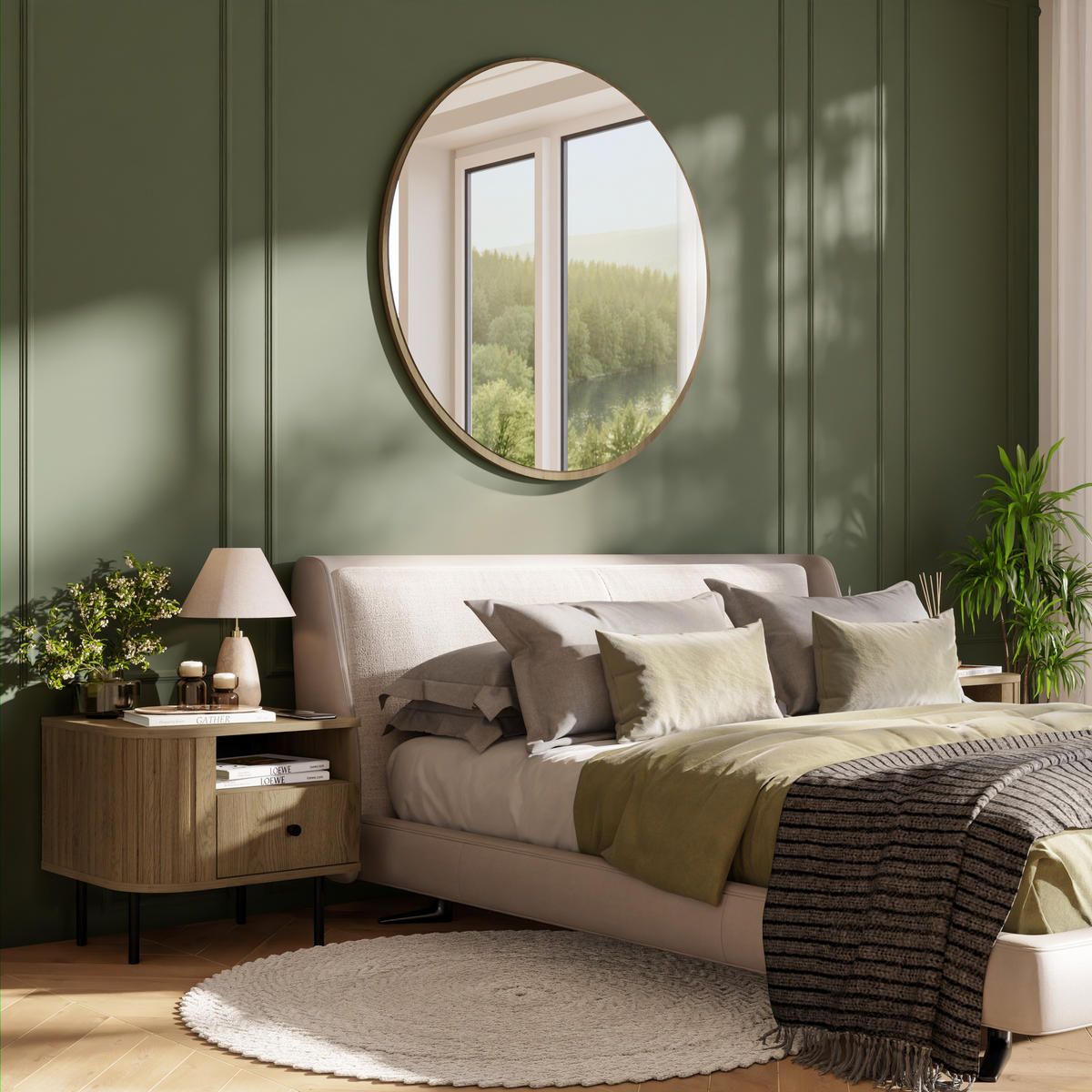 TV-SCHRANK Olivia 123 cm, mit 2 Türen, geriffeltem Design, eiche sonoma, schwarzfarbenen Metallfüßen - Sonoma Eiche, Metall (123/50/43cm) - Margaret Hadas24