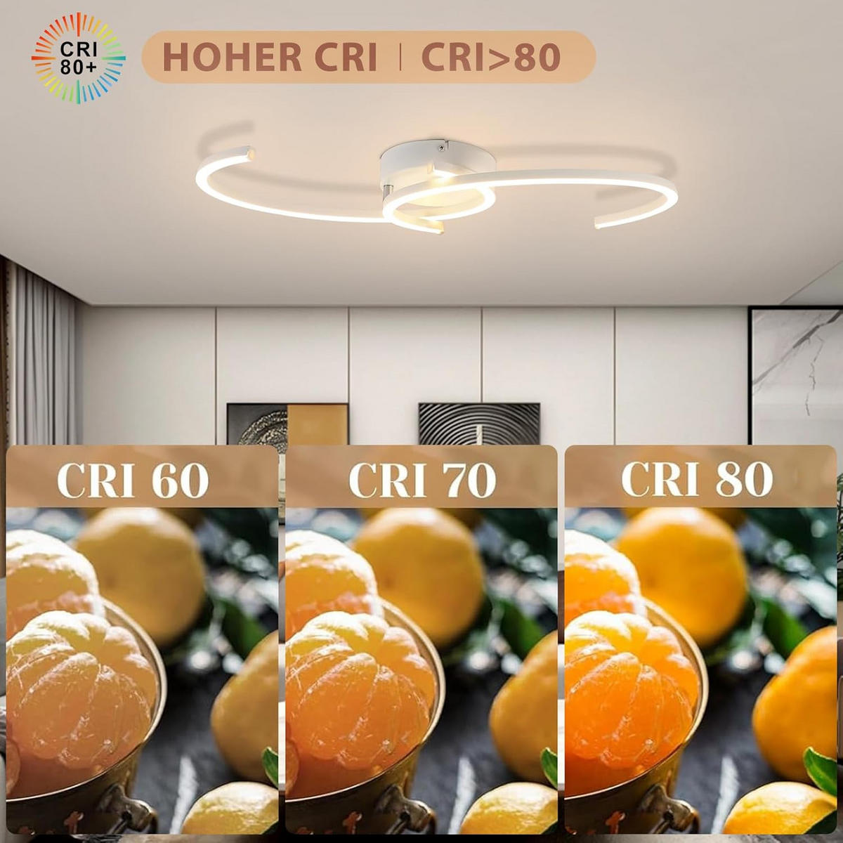 LED-DECKENLEUCHTE Zornhainbach 61.6/7.0/23.0 cm - Weiß, Metall (23/61.6/7cm) - ZMH