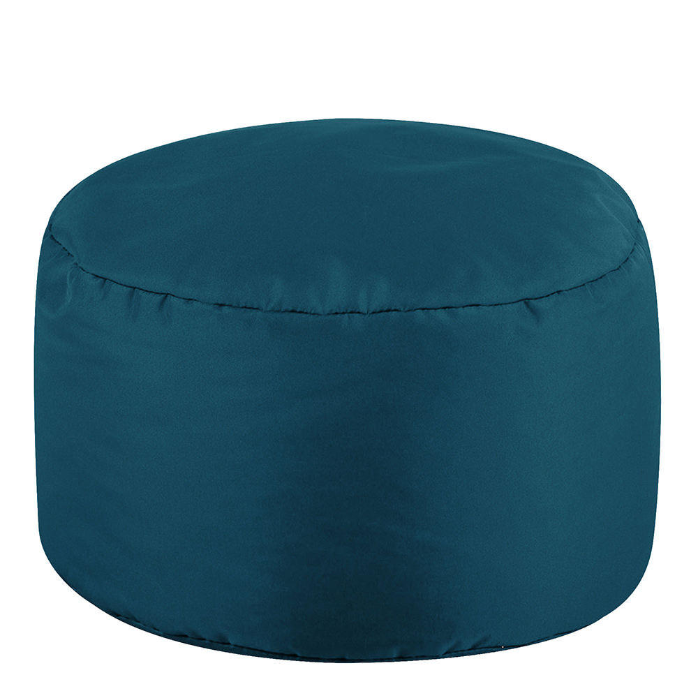 SITZPOUF Klassisch Rund - Petrol/Grün, Kunststoff (38/20/38cm) - Veeva
