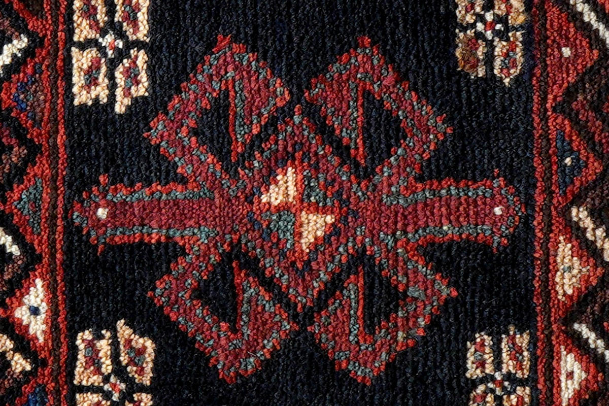 ORIENTTEPPICH handgeknüpft Gashgai Blau 63/57 cm Schurwolle - Blau, Textil (57/63cm) - Looma