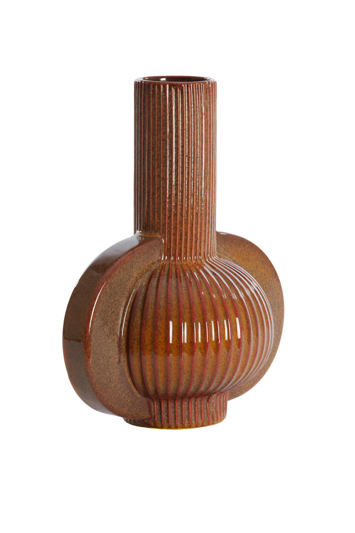 VASE Melnik Braun Ø31,5/38,5 cm - Braun, Keramik (38.5cm) - Light & Living