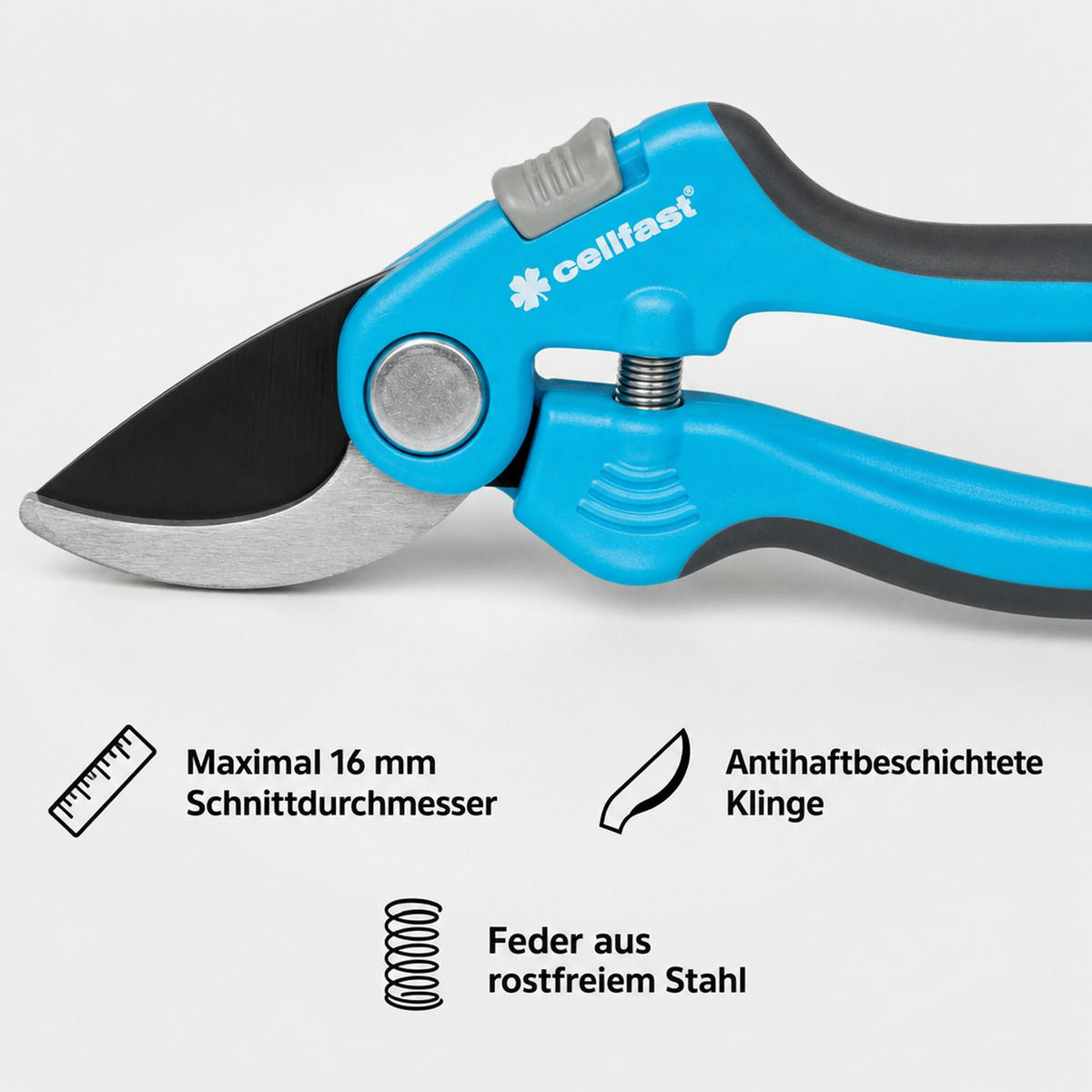 GARTENSCHERE - Blau, Metall (20/10/20cm) - BONI-SHOP
