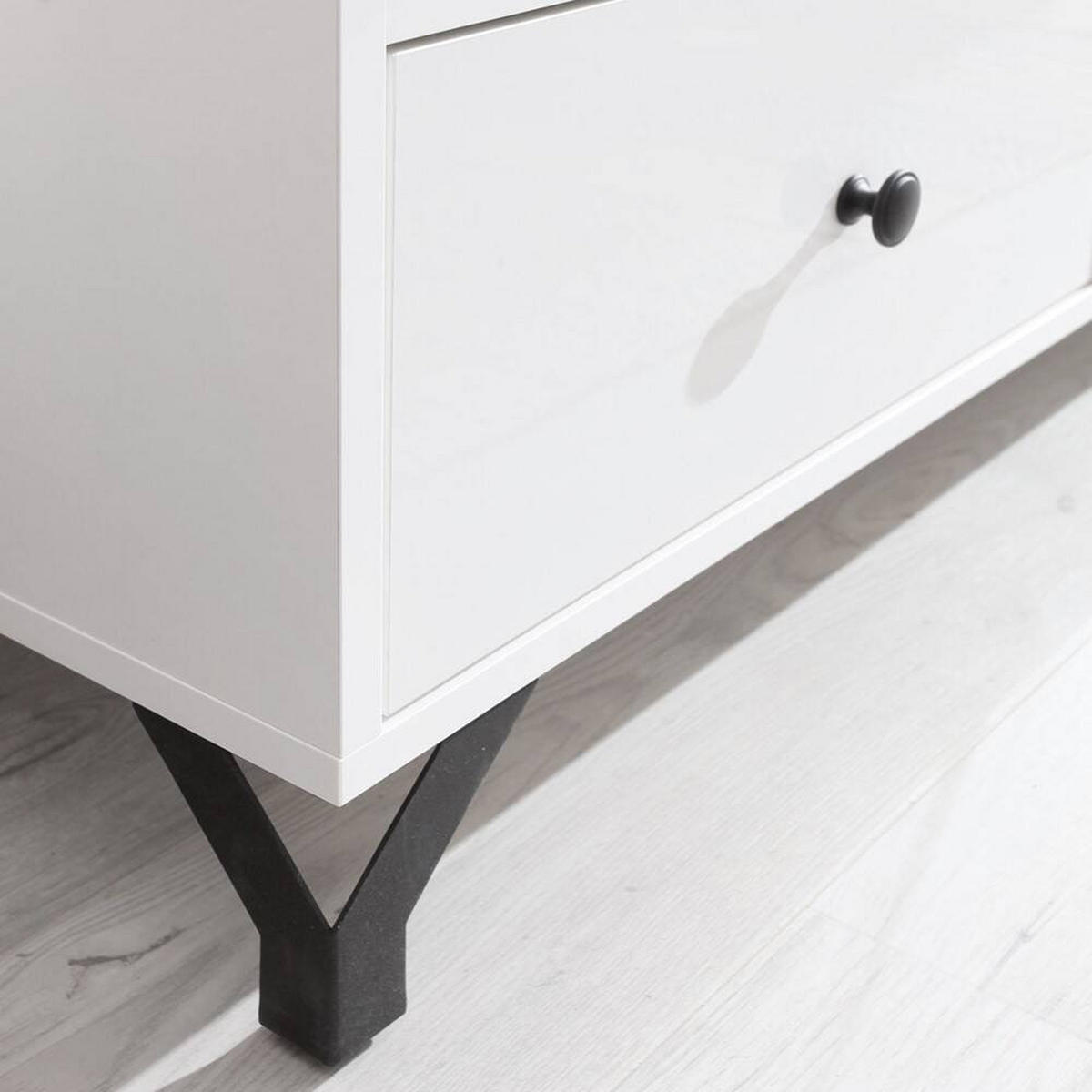 VITRINE – 50 cm – BERGEN System – Weiß - Weiß Hochglanz, Holzwerkstoff (50/190/40cm) - hi-markt
