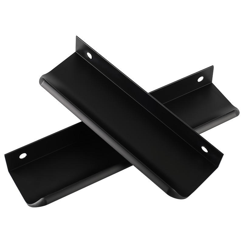MÖBELGRIFF Schwarz 2er-Set 120 mm - Schwarz, Metall (4/4/12cm)
