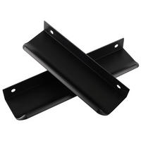 MÖBELGRIFF Schwarz 2er-Set 120 mm - Schwarz, Metall (4/4/12cm)