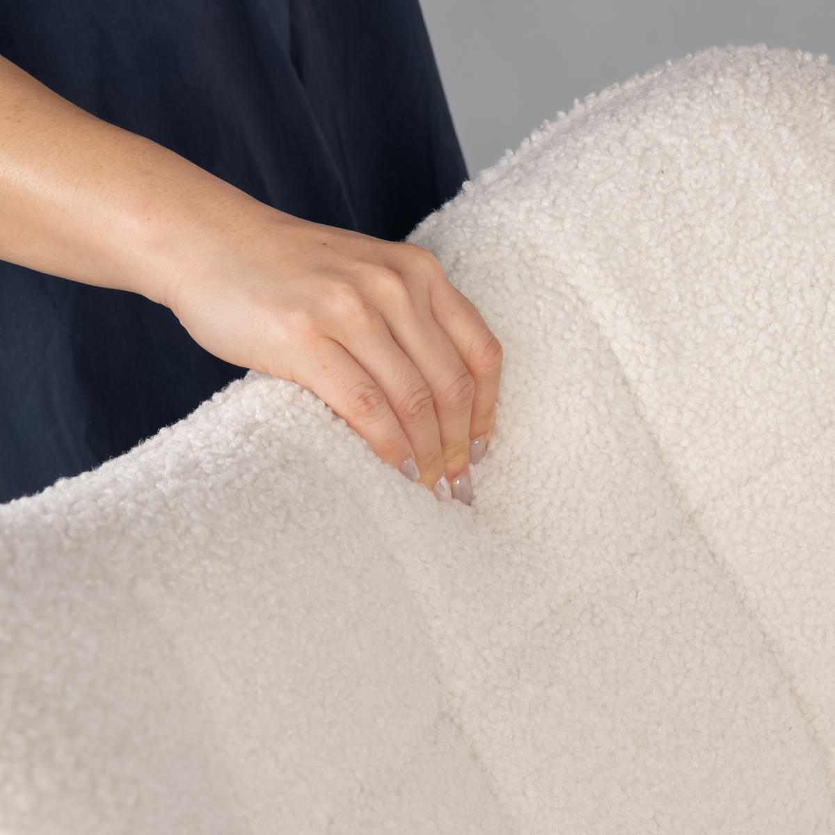 SCHAUKELSTUHL Stahl, Beige - Beige, Textil/Metall (60/99.5/84cm) - Meubles Cosy