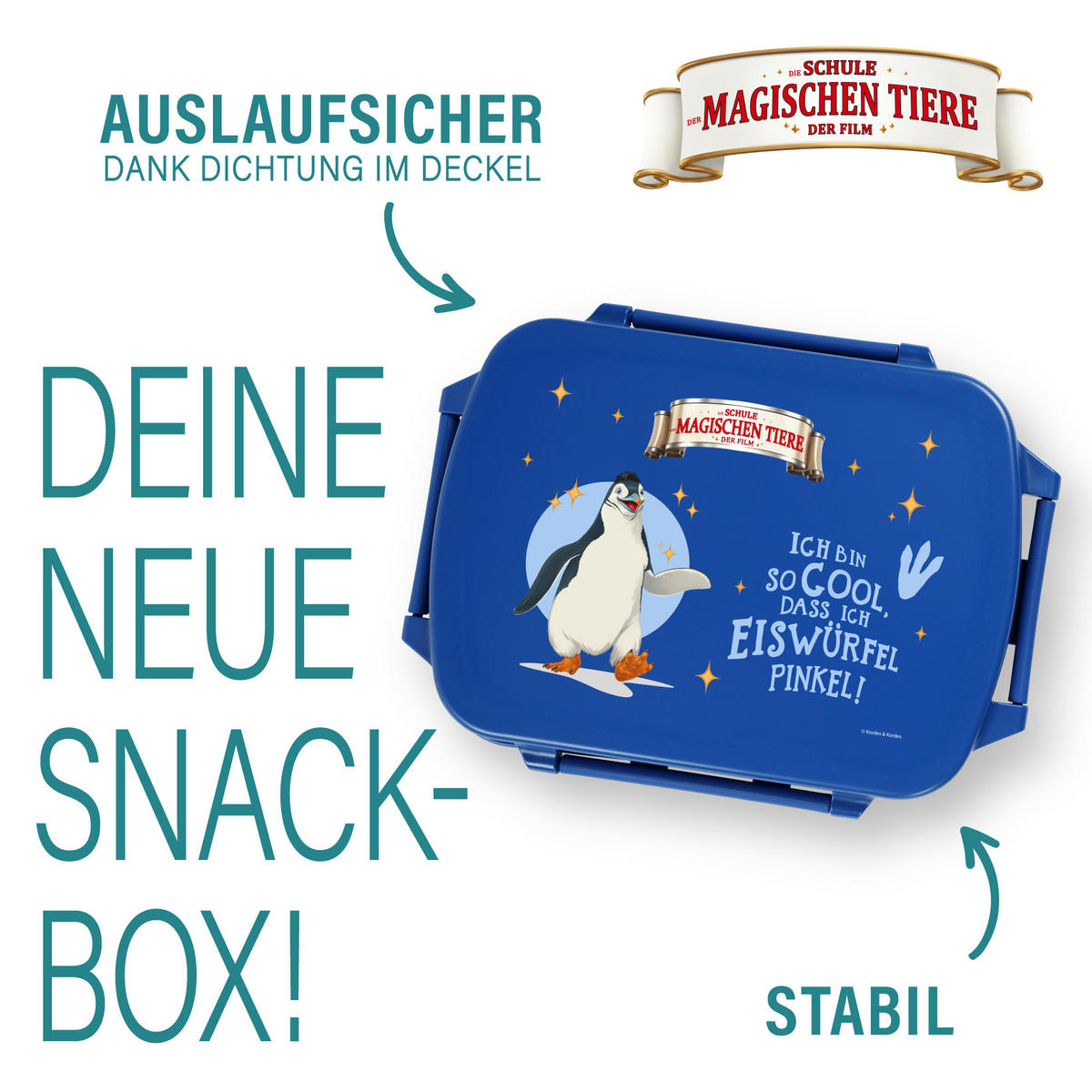 BROTDOSE Kinder mit Fächern - Blau, Kunststoff (15.5/7.2/20.3cm) - Stoneline