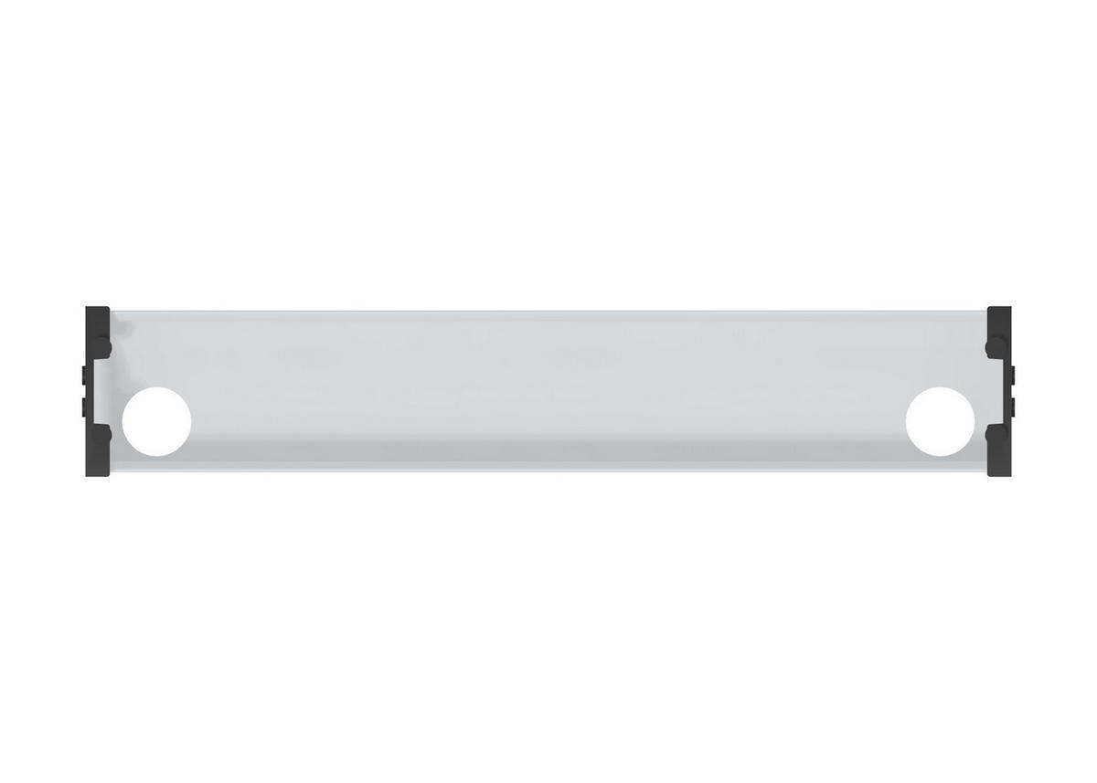 KABELKANAL Horizontaler Kabelkanal Flex-small / Ohne Zubehör Weißaluminium 880mm - Silberfarben, Metall (16/88/10cm) - ASSMANN