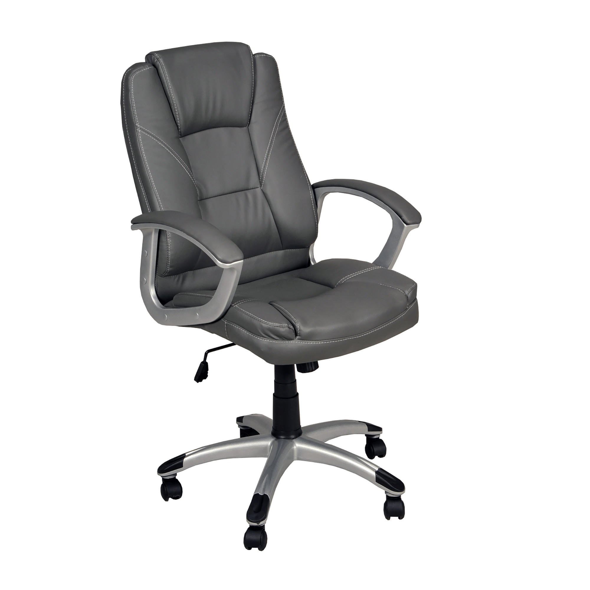 BÜROSTÜHL BOSS, CHEFSESSEL - Grau, Kunststoff (66/117/69cm) - Weber Industries