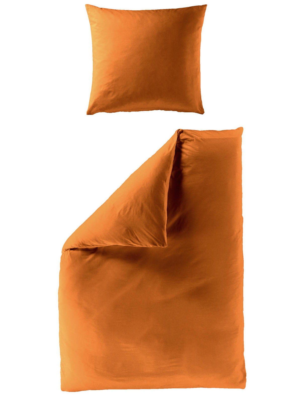 BETTWÄSCHE Seersucker 3000 - Orange, Textil (135/200cm) - Bierbaum