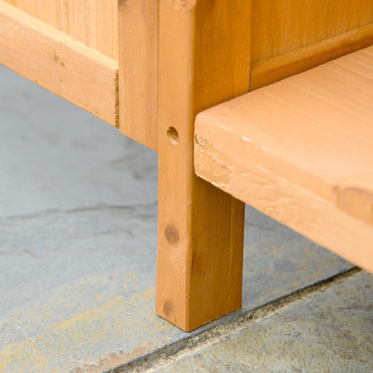 PFLANZTISCH DE-18934 Zedernholz - Orange, Holzwerkstoff (98/48/95cm) - ComfortXL