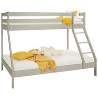 ETAGENBETT Denis Grau ca. 90 / 200 / 140 / 200 cm - Grau, Holzwerkstoff - Zandiara