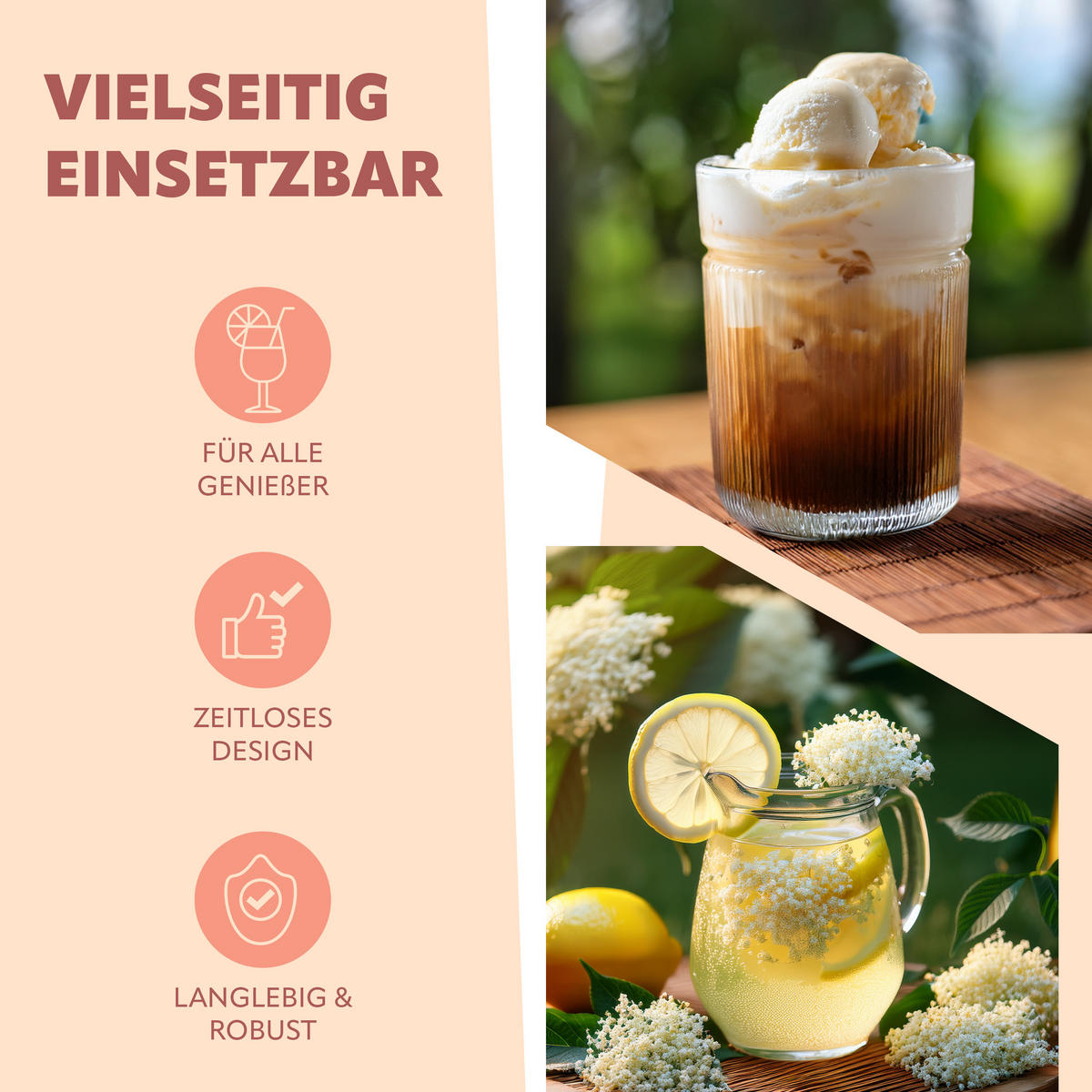 GLAS-TRINKHALME, transparent - Transparent, Glas (0.8/15cm) - bremermann