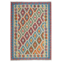 HANDWEBTEPPICH Kelim Gashgai Beige 179/126 cm - Beige, Textil (126/179cm) - Looma