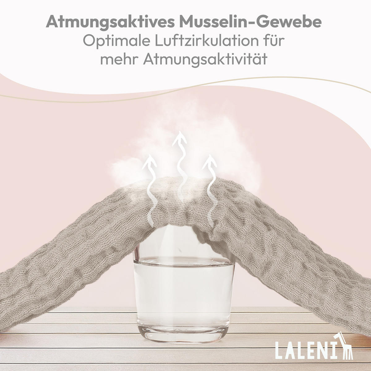 SPUCKTÜCHER 70/70 cm, 100% Baumwolle für Babys, Braun, 5er-Set - Braun, Textil (70/70cm) - Laleni