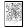 POSTER Toulouse Nordischer Stil A3 Rahmenlos - Klar, Papier (29.7/5/42cm) - Nacnic