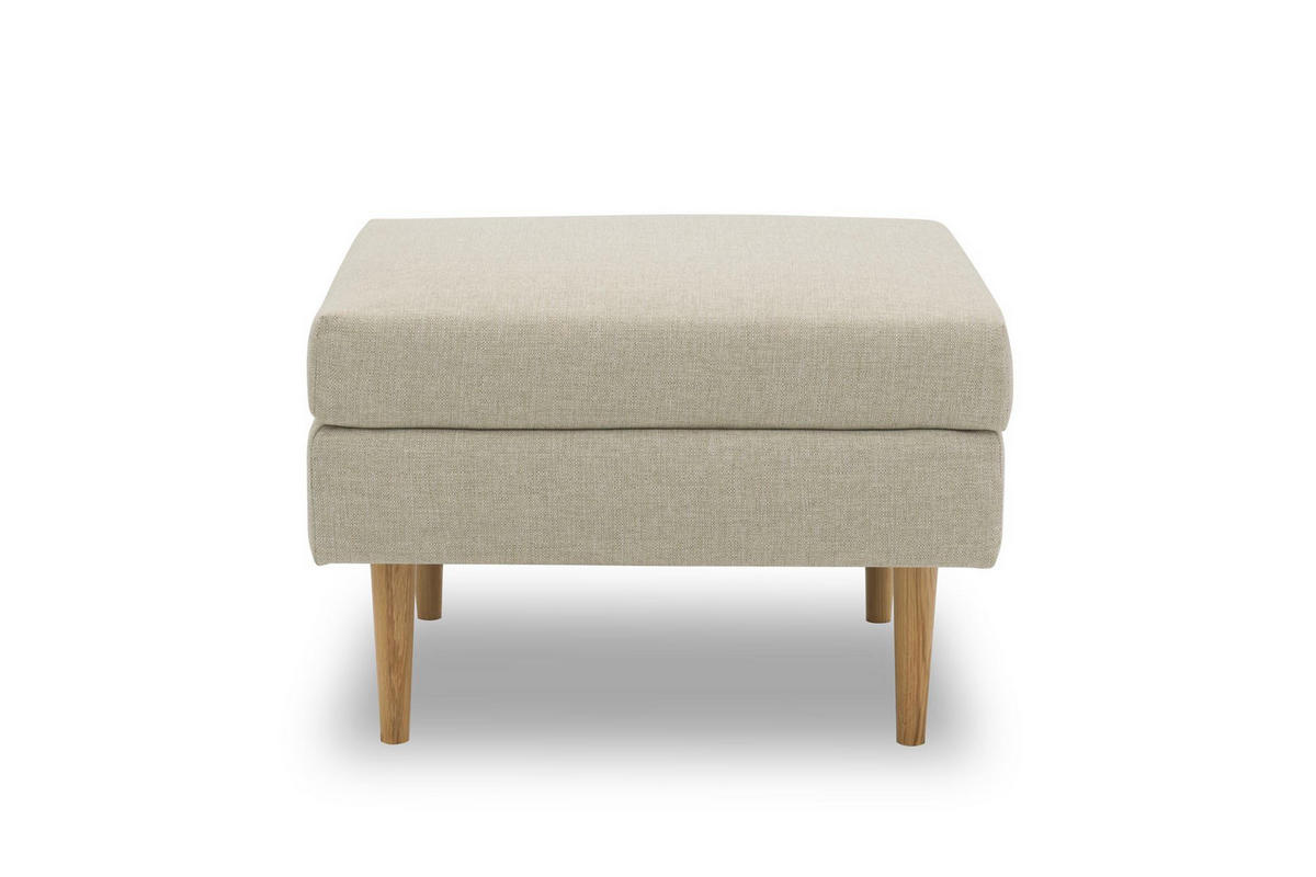 GARTENLOUNGE-HOCKER Braelyn 70x46x60 mit Outdoorbezug in sand - Sandfarben, Kunststoff (70/46/60cm) - 58aufmkessel