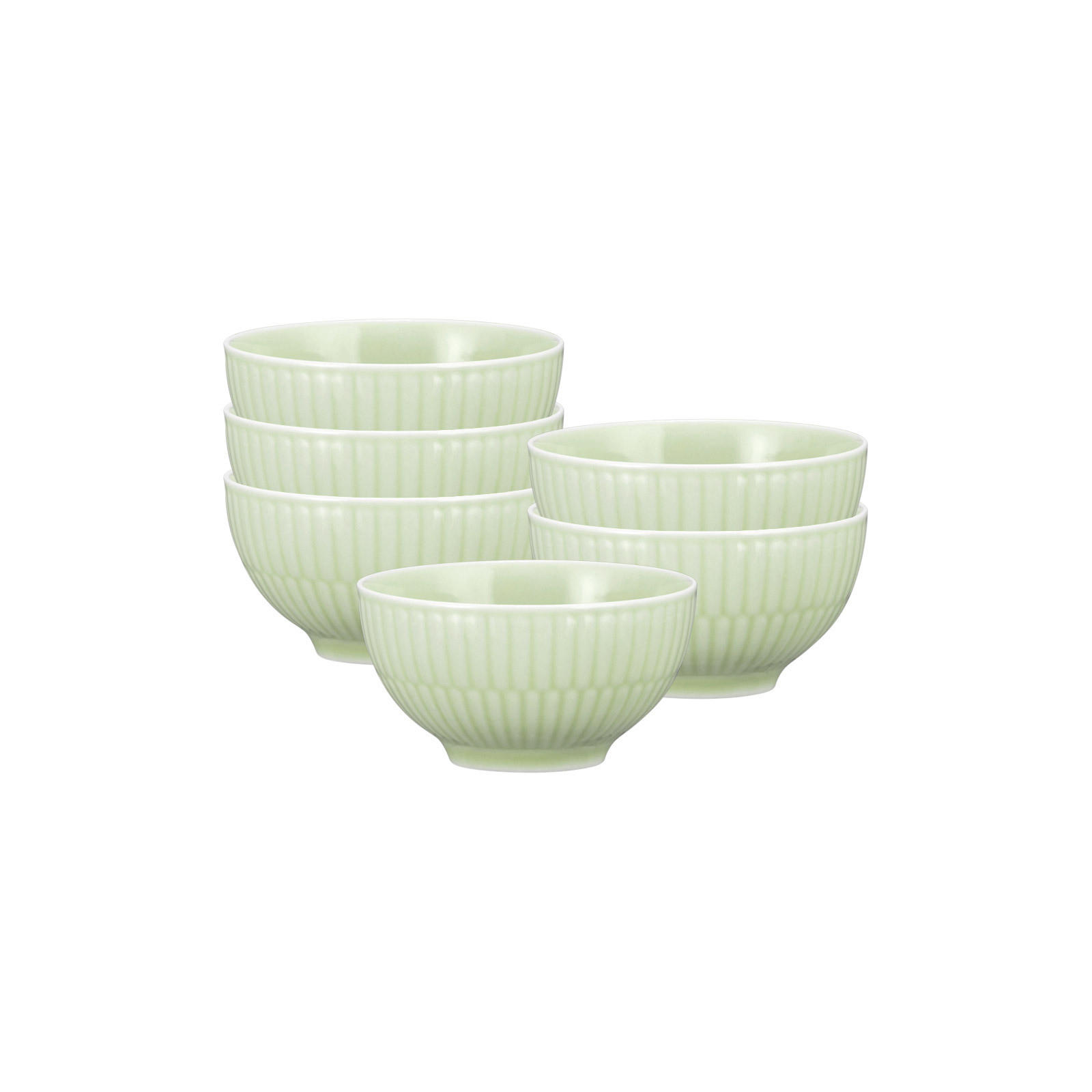 DIPSCHALEN Amina Seladon 0,14 l 6er Set - Grün, Keramik (8.3cm) - Seltmann Weiden