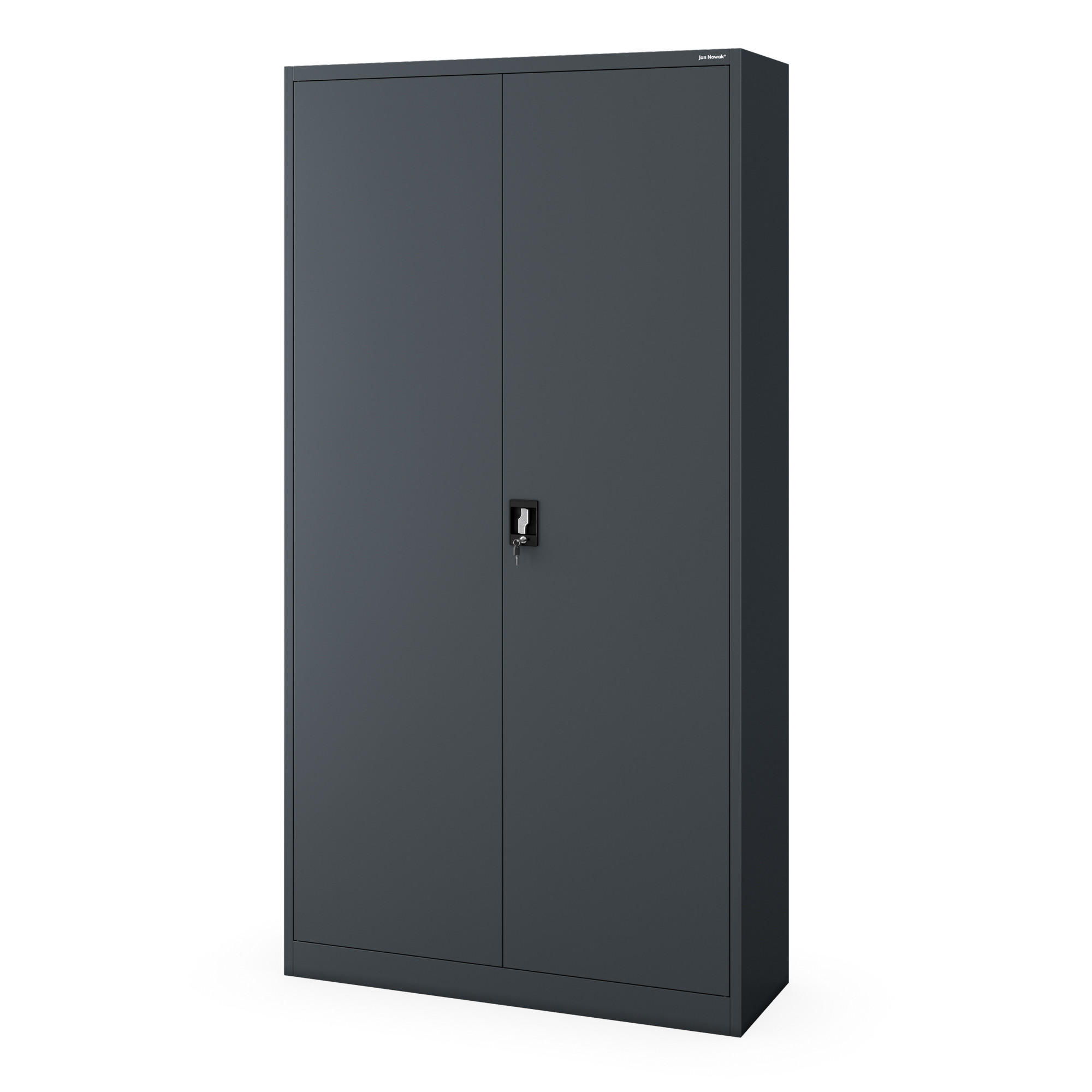 AKTENSCHRANK Jan II 220 - Anthrazit, Metall (115/220/40cm) - Jan Nowak