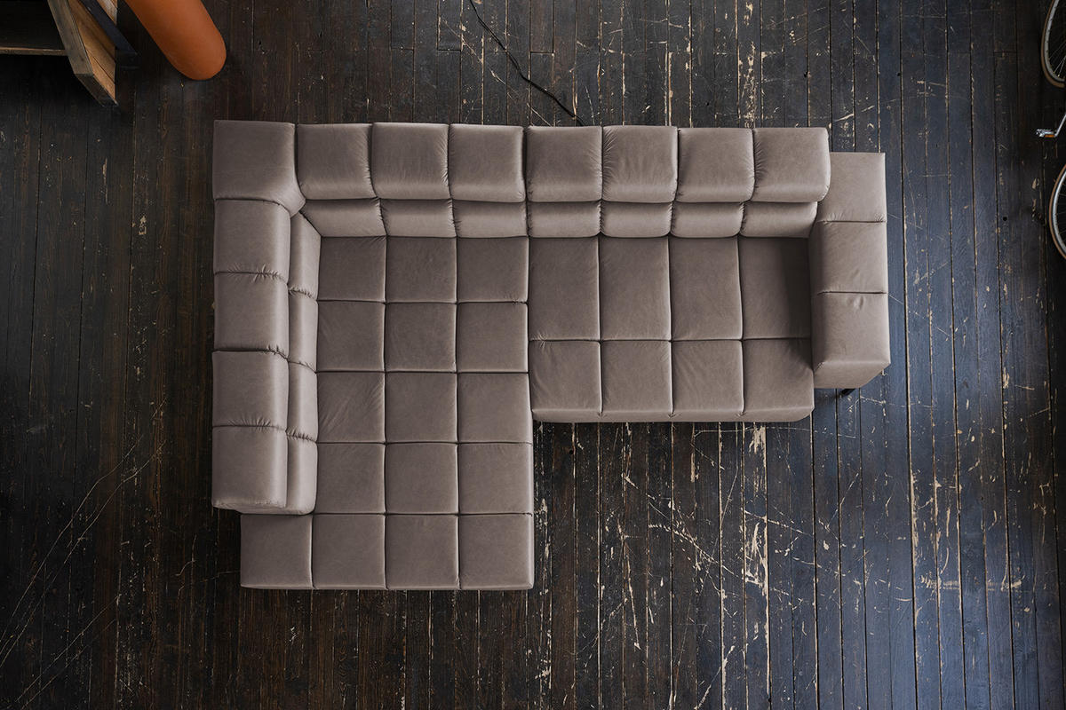 ECKSOFA NELSON Dunkelbraun Leder Relaxfunktion - Dunkelbraun/Schwarz, Leder/Metall (321/216cm) - KAWOLA
