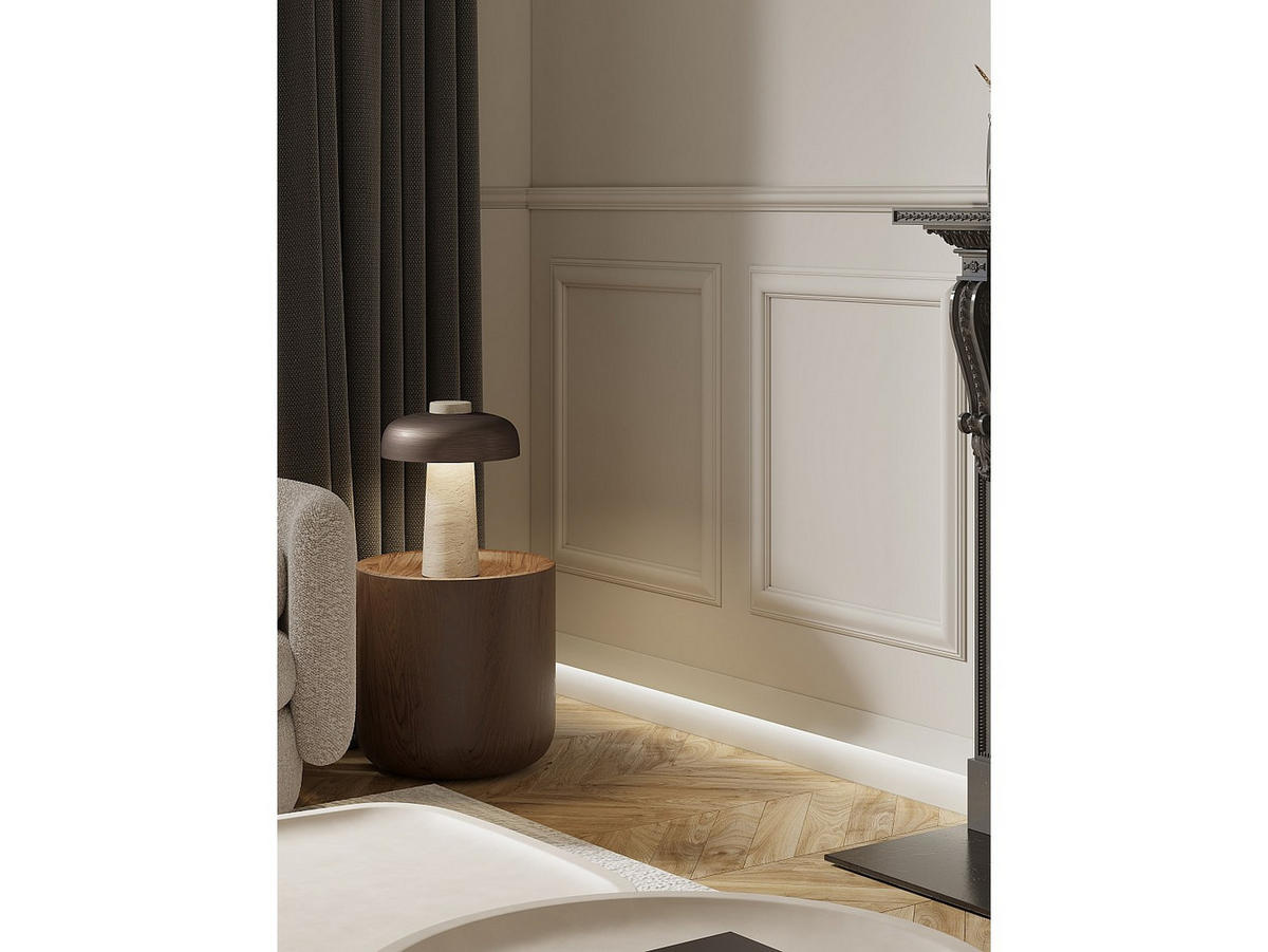 SOCKELLEISTE - 290 cm x 4.5 cm - plastik - weiß Radeno - Weiß, Kunststoff (4.5/290/14.8cm) - Vente-Unique