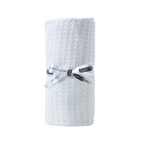 BABYDECKE Waffelpiqué 90/110 cm, Bio-Baumwolle - Weiß, Textil (90/112cm) - Homescapes
