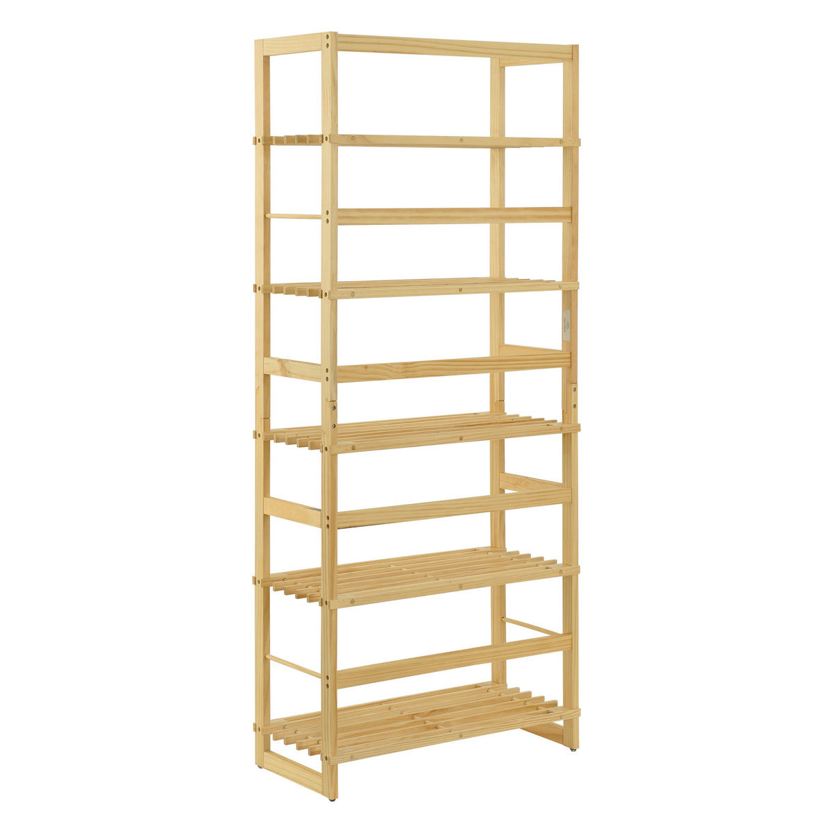 BADEZIMMERREGAL Luster - Naturfarben, Holz (58/135.5/27cm) - [en.casa]