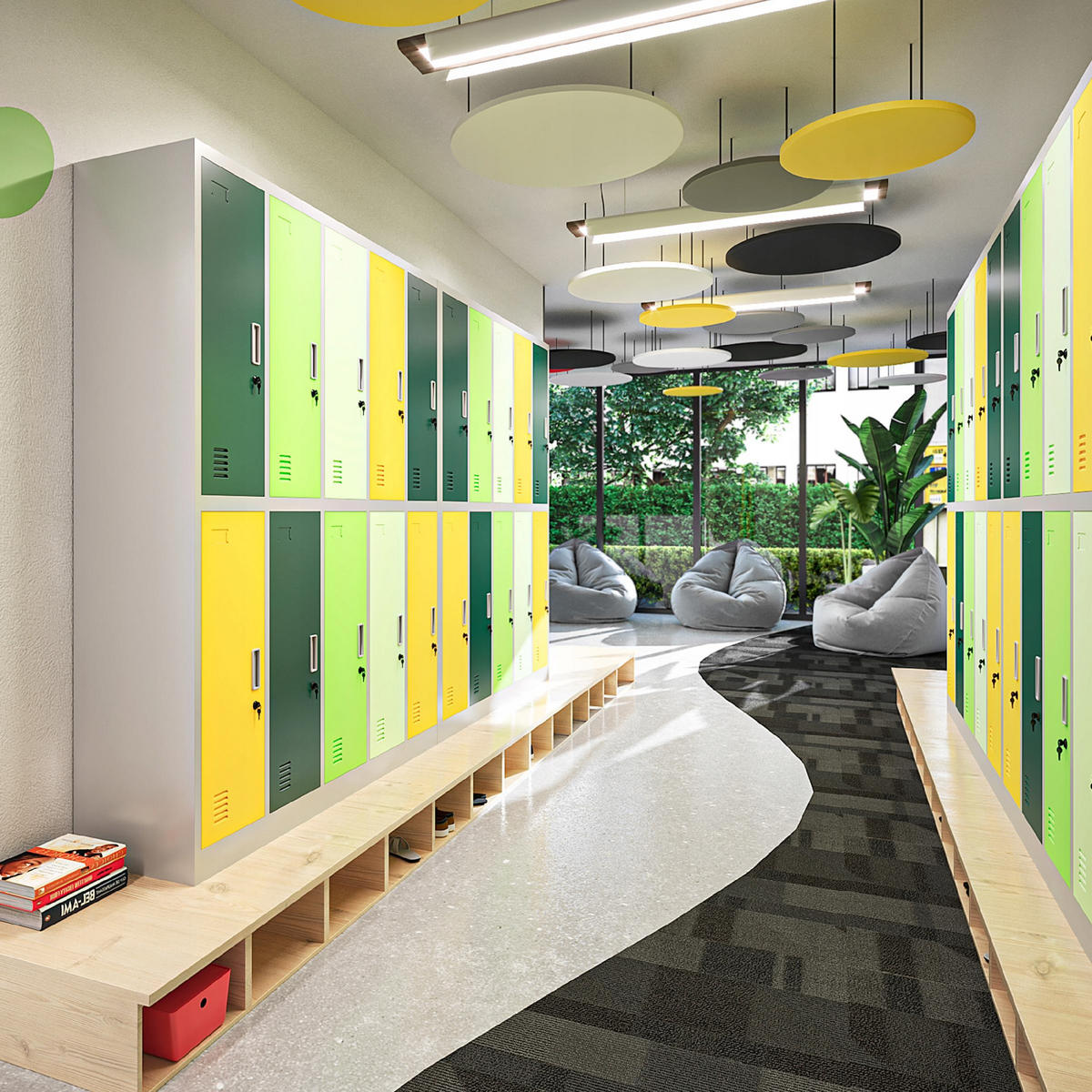 KLEIDERSPIND IGOREK - Gelb/Grau, Metall (90/150/45cm) - Jan Nowak