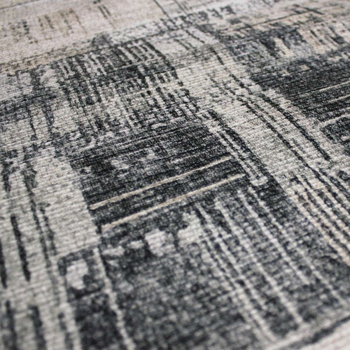 TEPPICH waschbar Abstrakt, Wohnzimmer schmutzabweisend Grau Rechteckig 190x290 - Grau, Textil (190/290cm) - KADIMA DESIGN