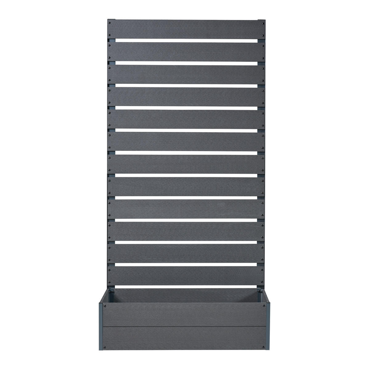 BLUMENKASTEN Heerde - Grau, Kunststoff (90/180/38cm) - [en.casa]
