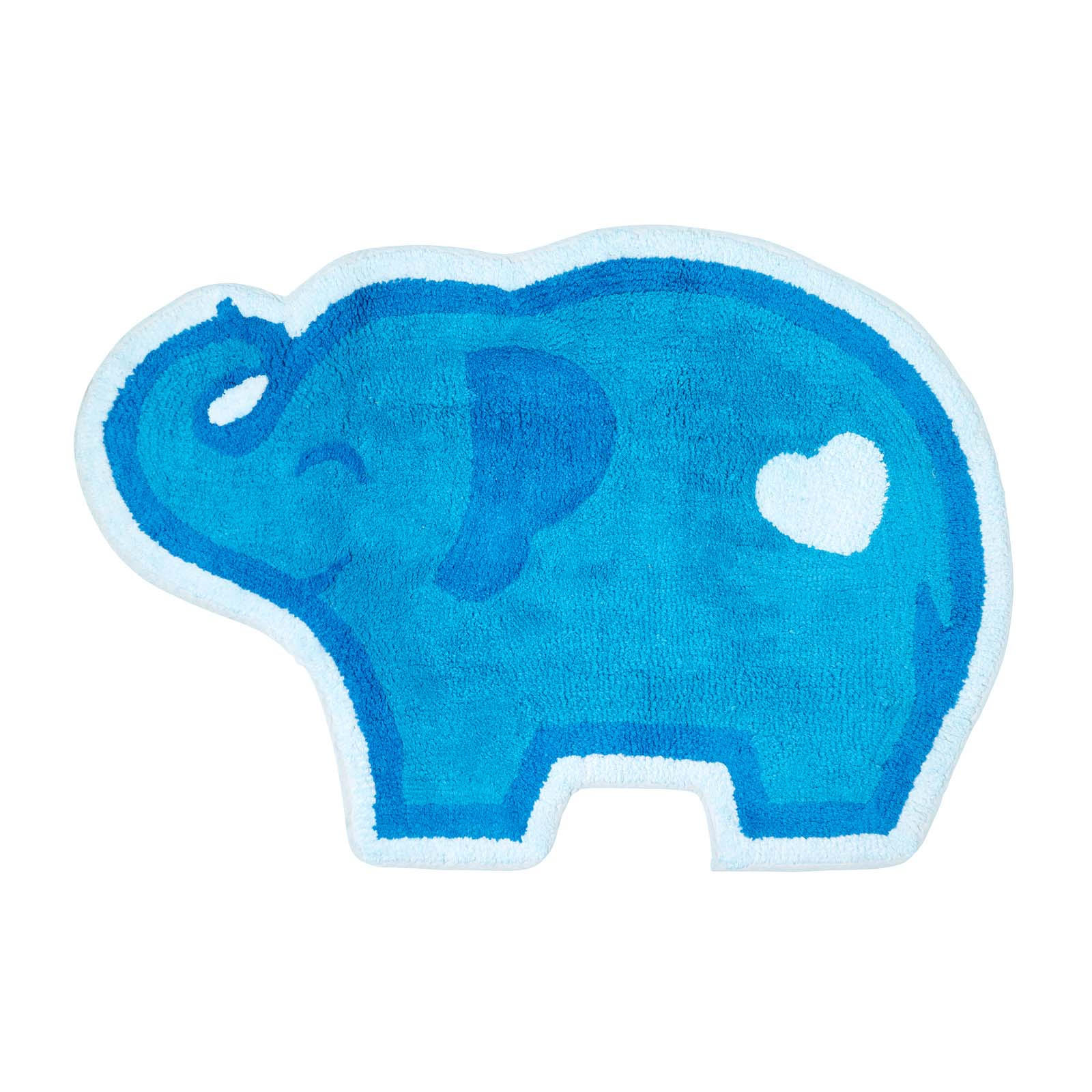 KINDERTEPPICH Elefant, Baumwolle 60/85 cm - Blau, Textil (60/85cm) - Homescapes