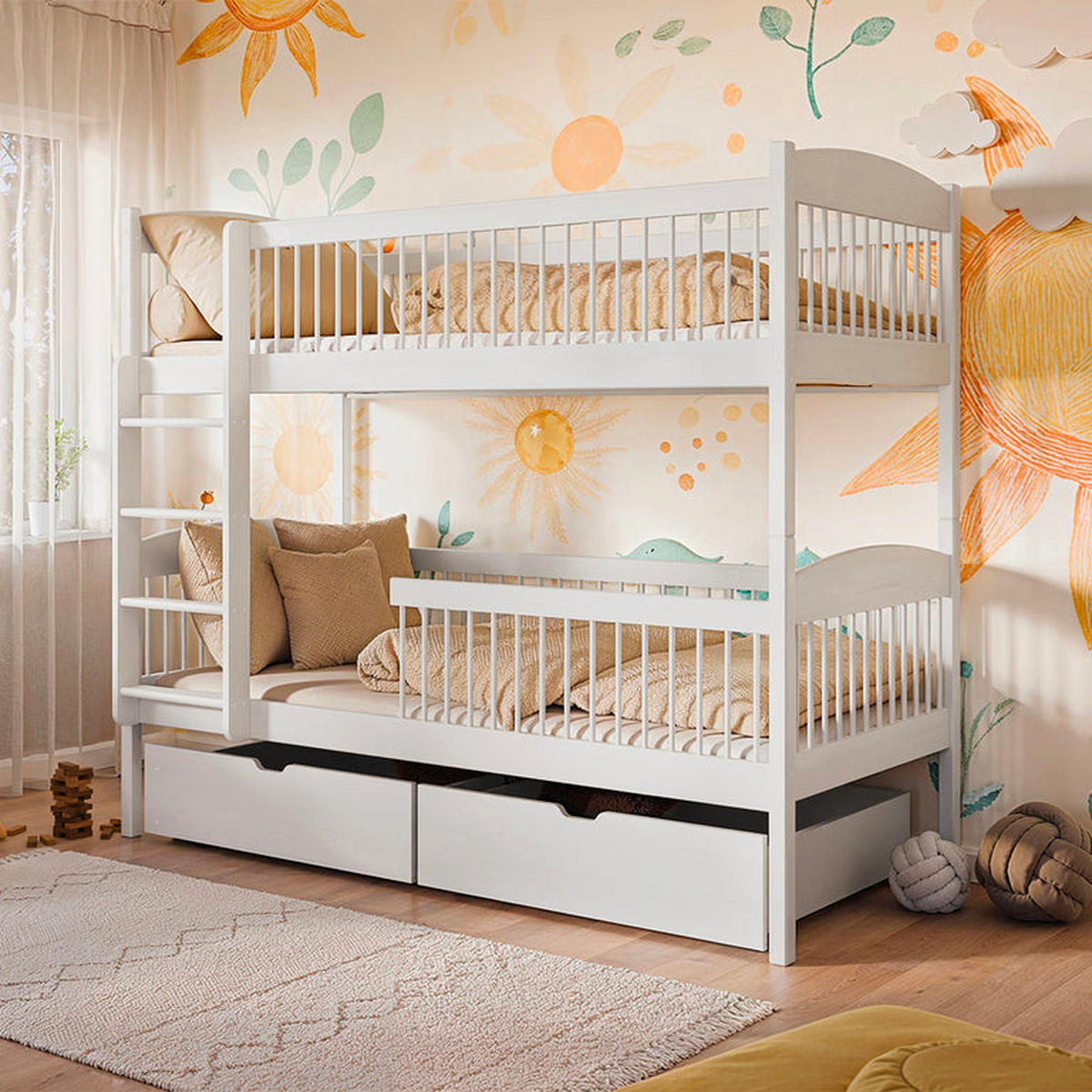 ETAGENBETT 90/200 Ioana Weiß - Weiß, Holz (90/200cm) - Petits-meubles