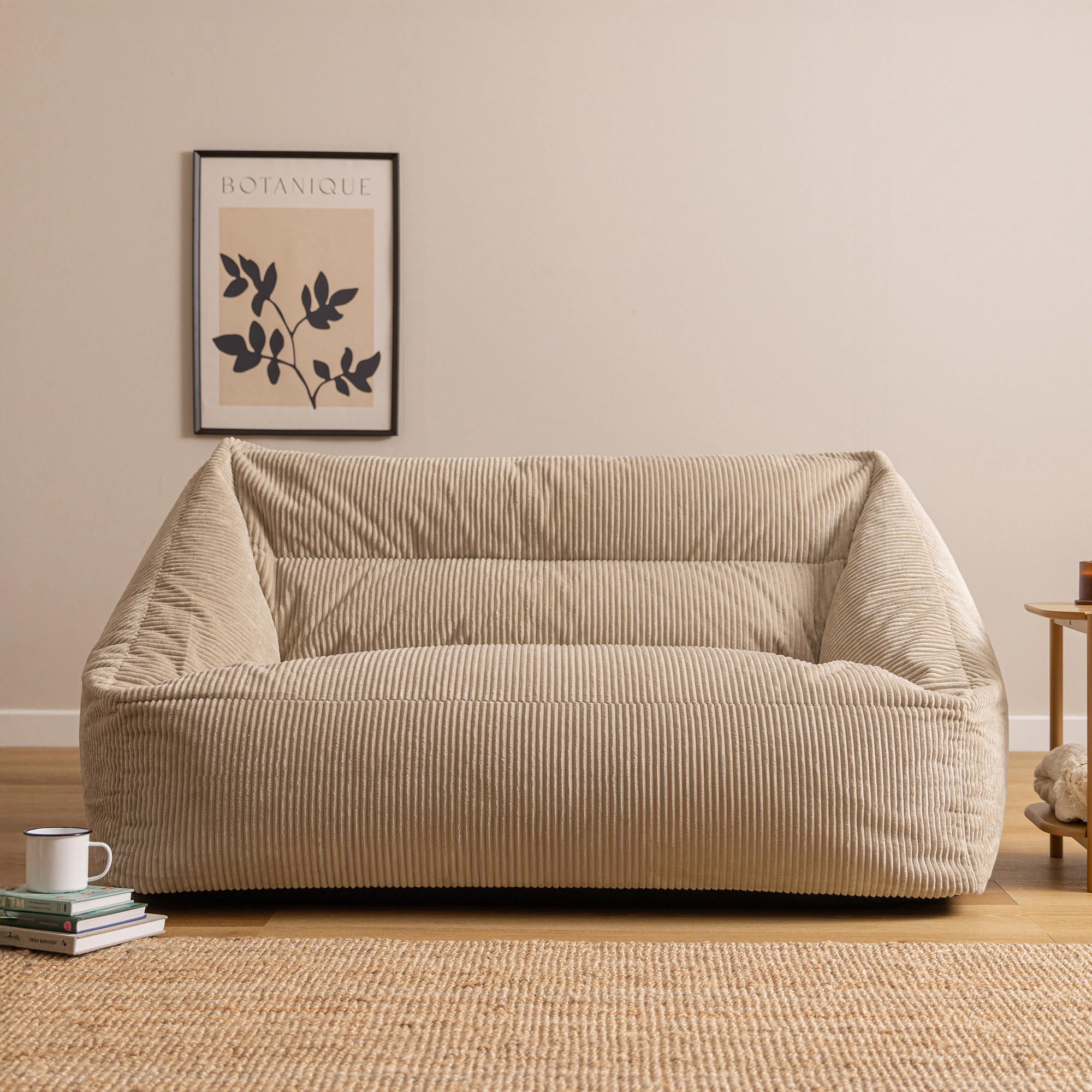 SITZSACK Sofa Cecilia Cord - Beige, Textil (160/70/93cm) - icon