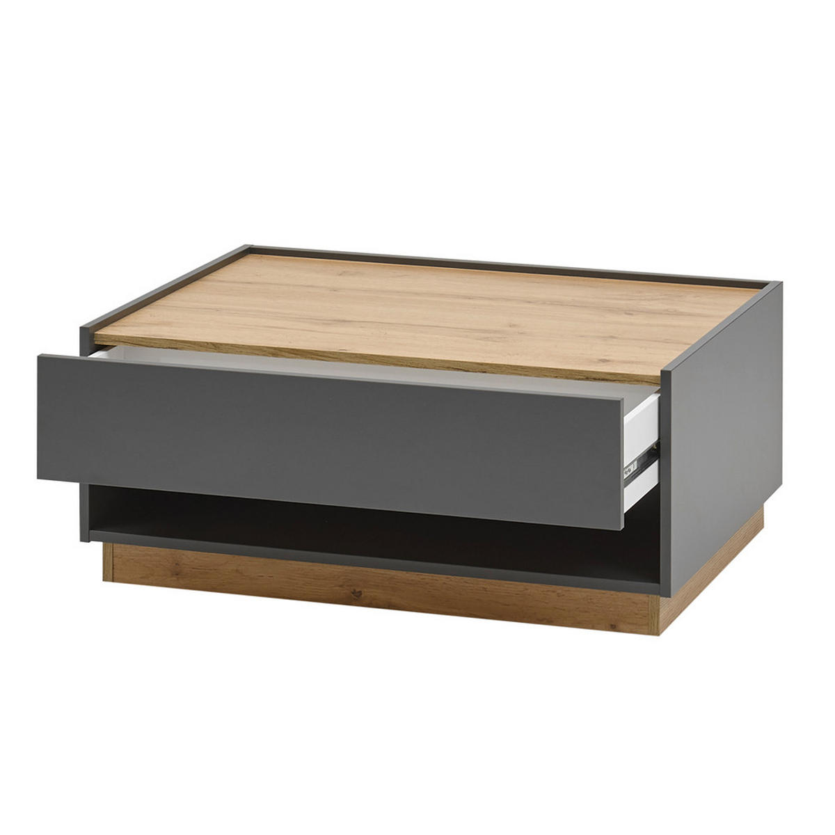 COUCHTISCH Crisp-61 - Anthrazit, Holzwerkstoff (60/90/38cm) - Lomado