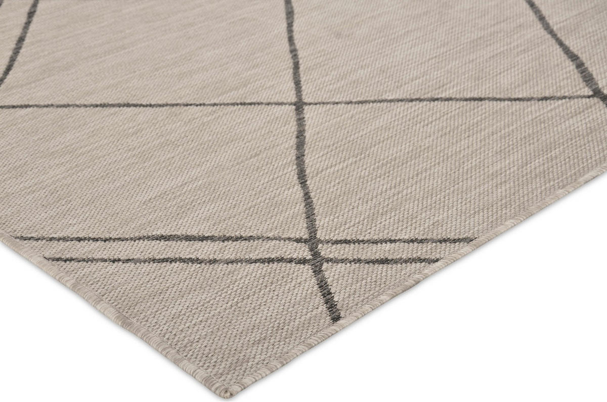 OUTDOOR-TEPPICH Terrace Hellgrau/Beige 160x220 cm - Multicolor, Textil (160/220cm) - Vercai Rugs