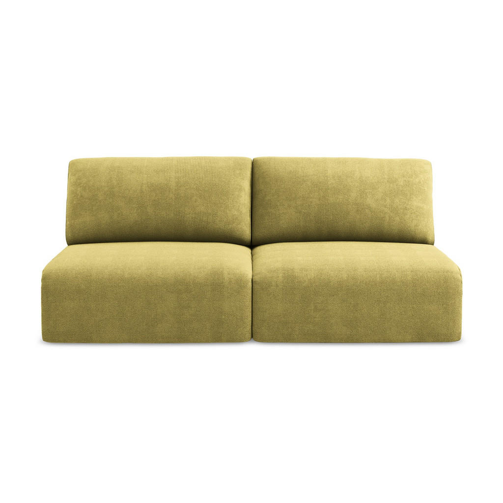 Thumbnail - Makamii 3-Sitzer, Limette, Textil, Füllung: Schaumstoff, 216x79x102 cm, Made in EU, Wohnzimmer, Sofas & Couches, Schlafs...