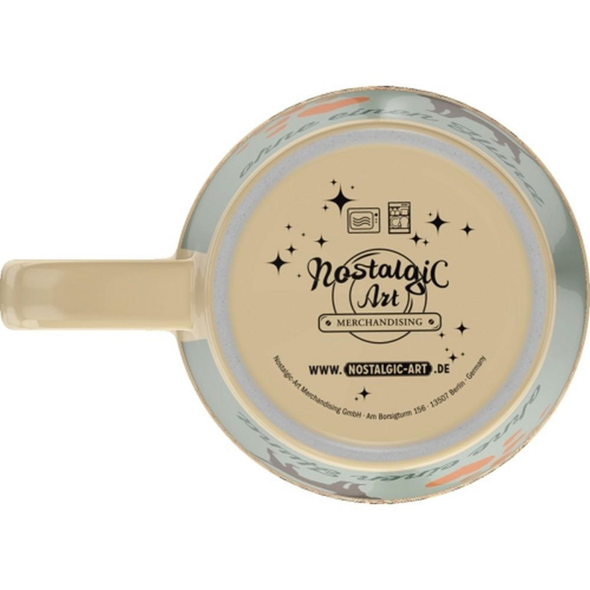 KAFFEETASSE 330 ml PfotenSchild Ein Haus ist kein echtes Zuhause - Multicolor, Keramik (0.33L) - Nostalgic-Art