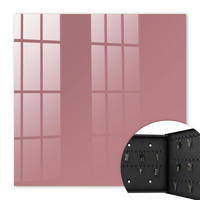 SCHLÜSSELBOX Schwarz 30x30 cm- Türöffnung nach rechts - Altrosa - Pink, Metall (30/30/5cm) - TULUP