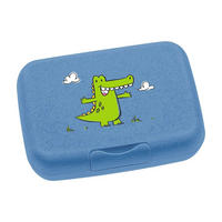 BROTDOSE Bambini Krokodil 13.5 x 19 x 6.6 cm - Blau, Kunststoff (19/6.6/13.5cm) - Leonardo Living