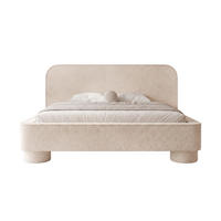 POLSTERBETT SALNUK 200x200 cm, Beige - Beige, Textil (200/200cm) - Fedve