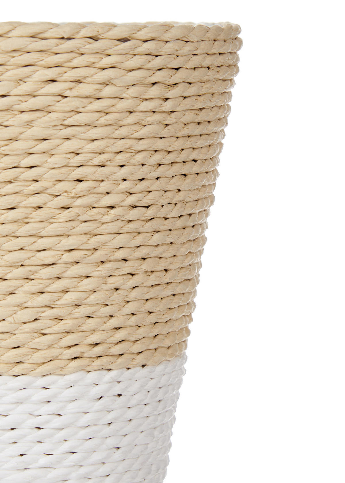 ÜBERTOPF Geflochten Ø 12,5 cm - Beige, Kunststoff (12.5/14cm) - Ibergarden