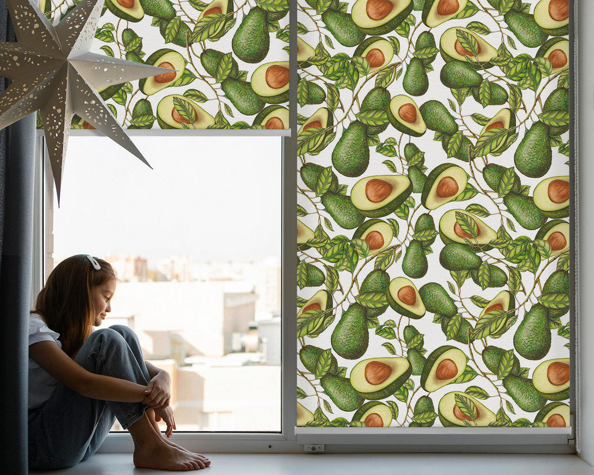 VNÚTORNÁ roleta - okenná roleta - roleta - 80x140 cm - Avokádo - zelená, plast (80/140/0.5cm) - TULUP