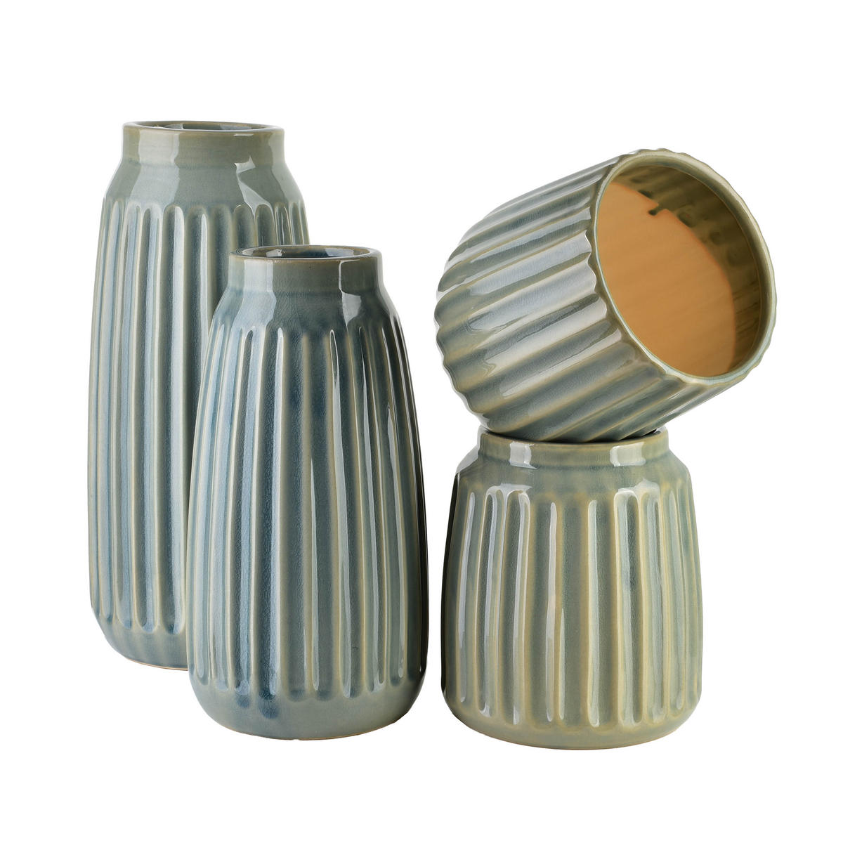 OSLONKA ARINA LIGHT, 14 x 15 x 16,5 cm, keramika - tyrkysová, keramika (17/17/17cm) - Mondex